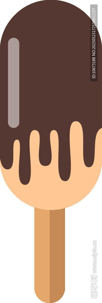 巧克力淋面冰淇淋