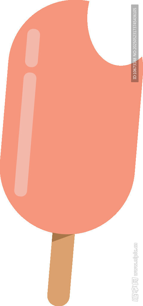 粉色冰淇淋插画