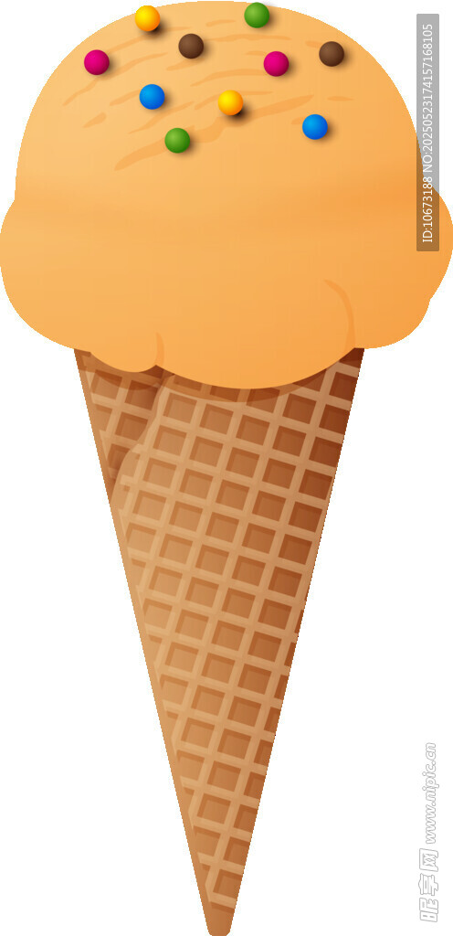 美味华夫筒冰淇淋