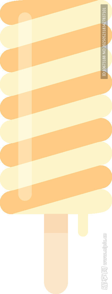 条纹冰棍插画