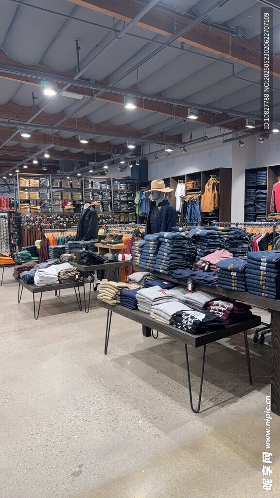 美国牛仔专卖店陈列