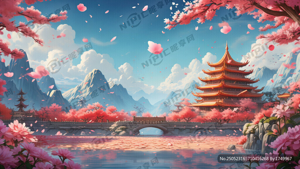 游戏梦幻唯美新中式风景 超高清
