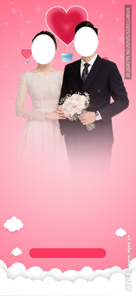 浪漫婚礼情侣甜蜜瞬间