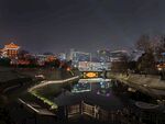 城市河畔夜景迷人风光