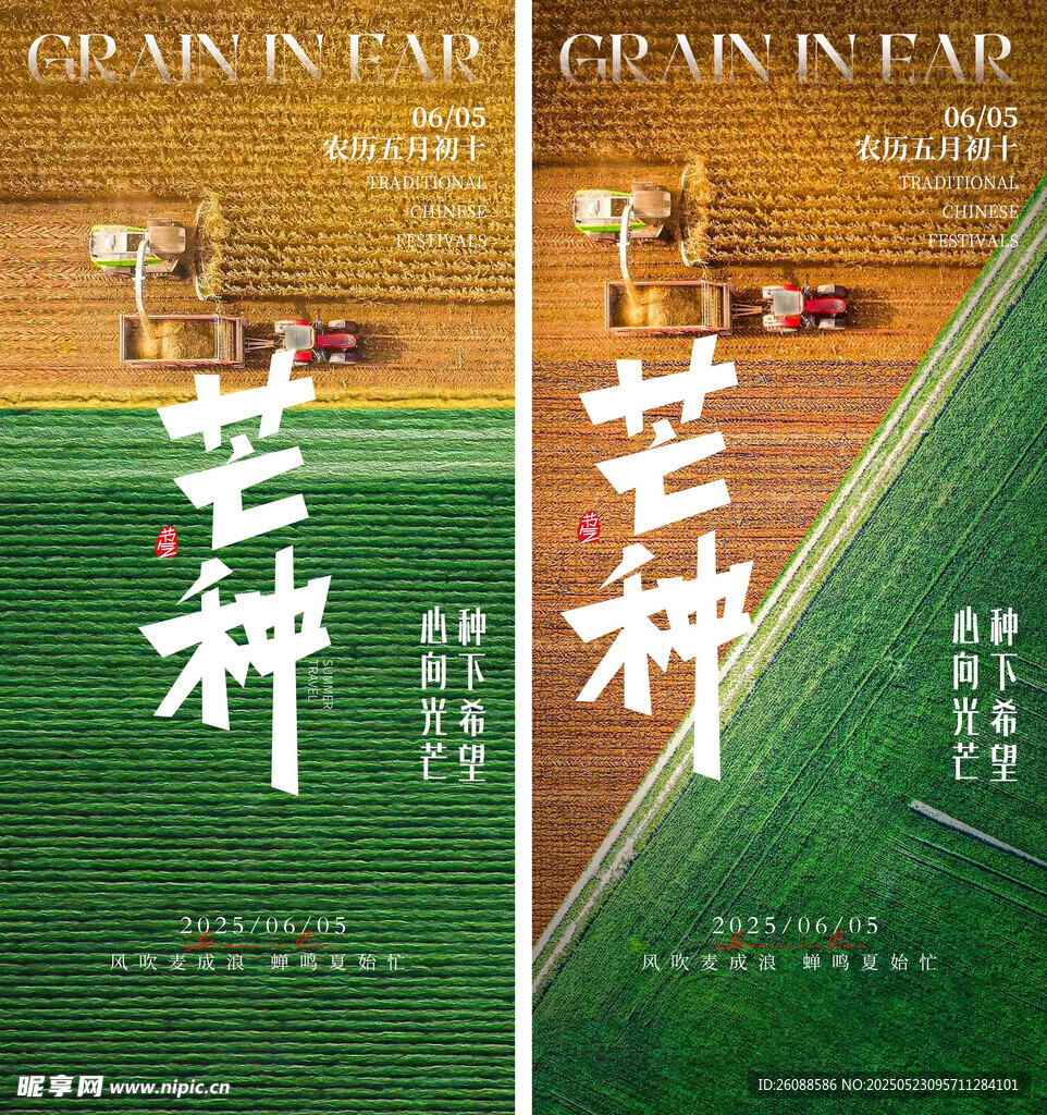 芒种二十四节气地产海报