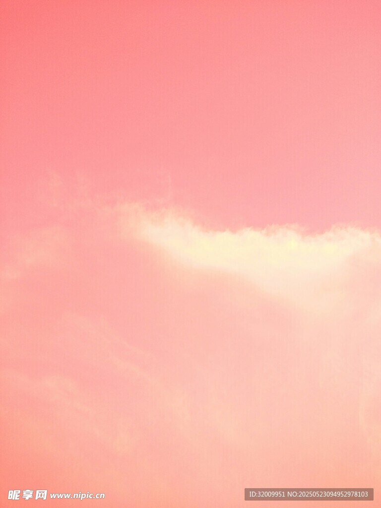 梦幻粉色天空美景