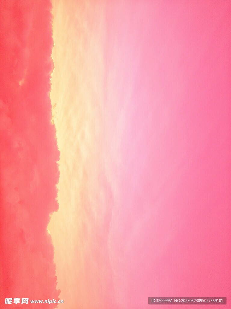 梦幻渐变粉色系天空