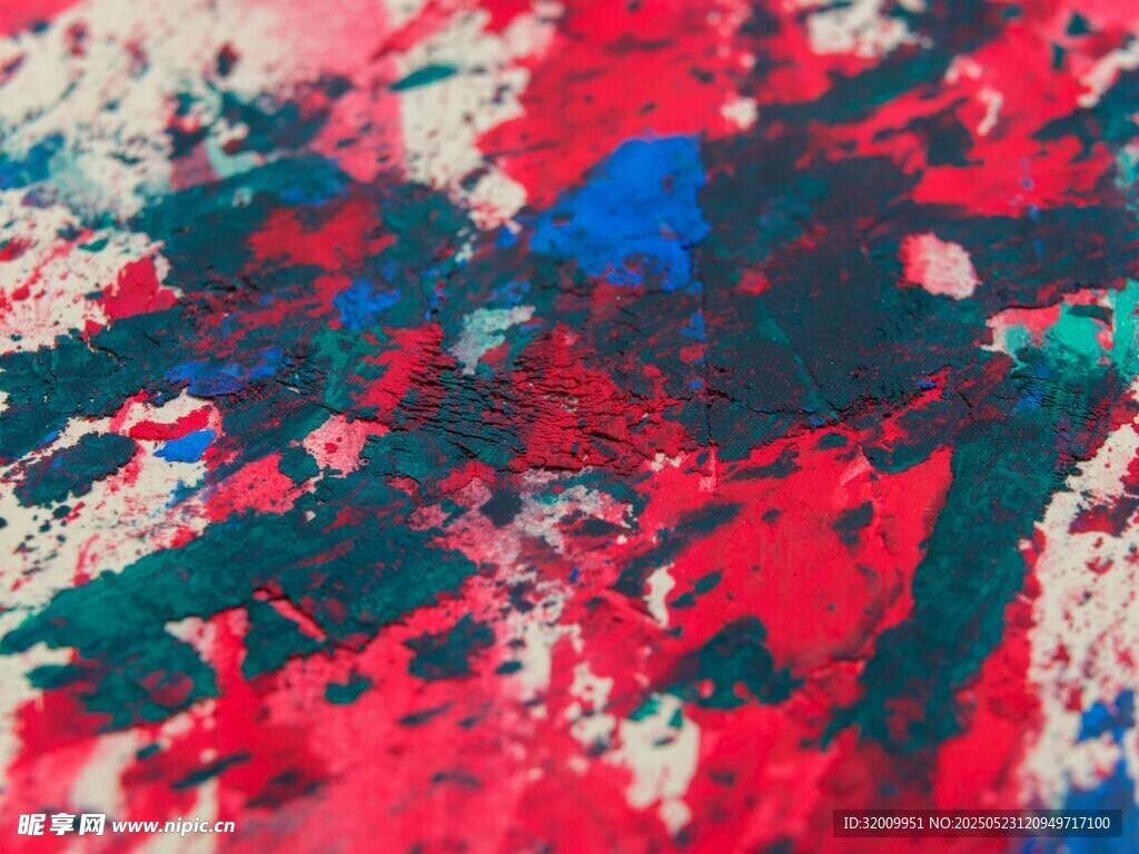 多彩泼墨艺术画面