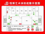 消防疏散示意图