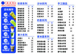 奶茶菜单
