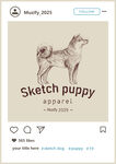 柴犬 手绘稿