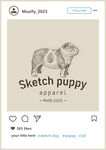英国斗牛犬 手绘稿