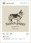 柯基犬 手绘稿