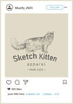 金吉拉猫 手绘稿