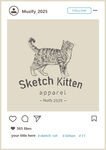 狸花猫 手绘稿