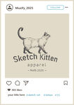 暹罗猫 手绘稿