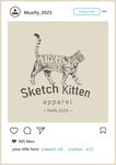 虎斑猫 手绘稿