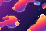 梦幻流体渐变抽象背景图