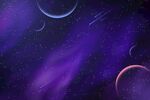 梦幻紫色系宇宙星空图景