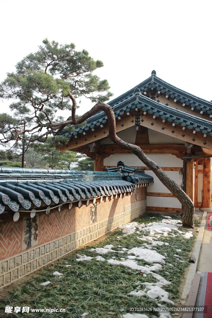 传统中式古建筑一角