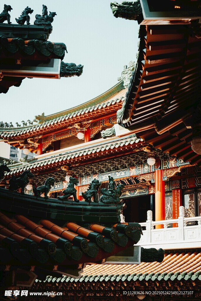 中式古建筑屋顶景观