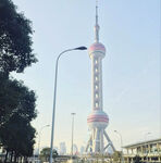 上海东方明珠塔城市景观