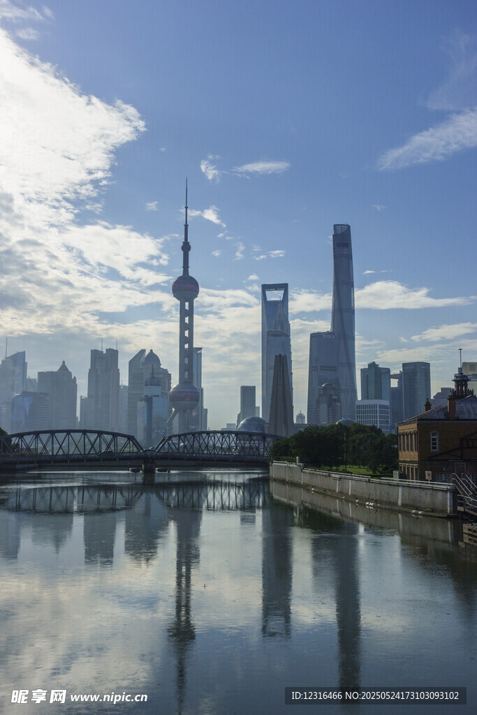 上海外滩城市天际线美景