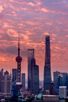 上海外滩绚丽天际线景观
