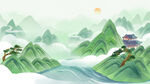 水墨山水间的古韵风景