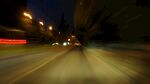 夜晚街道车流光影轨迹