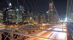 夜晚城市桥梁璀璨夜景