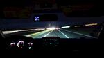 夜间驾车行驶前方道路景象