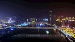 城市璀璨夜景俯瞰图