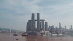 重庆城市天际线江景风光