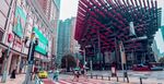 城市街头独特造型建筑景观