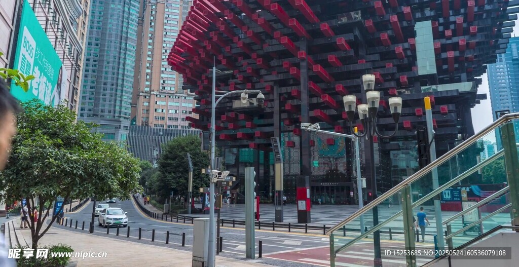 都市现代建筑景观一角