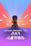 儿童节快乐插画场景