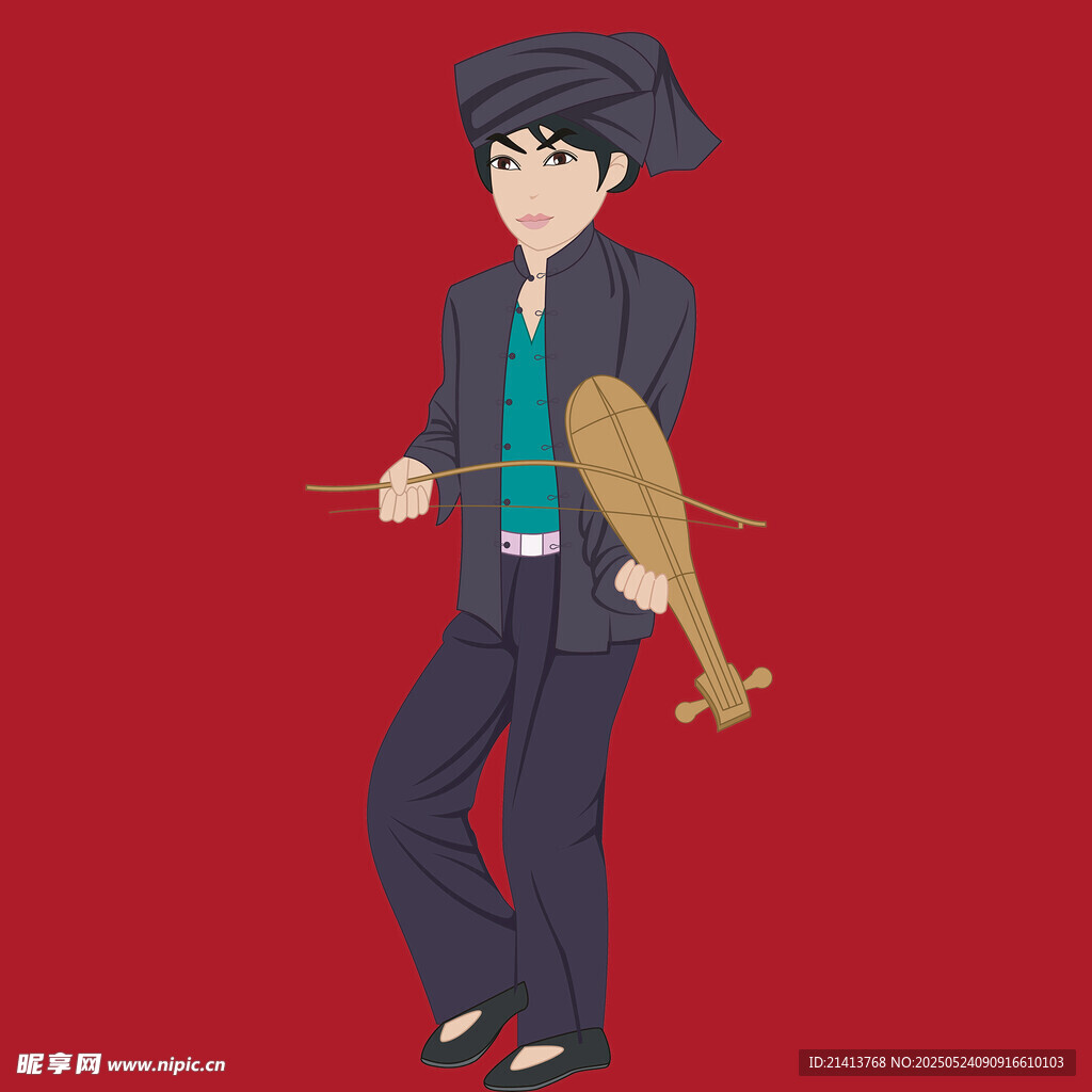 持弓少年形象展示