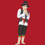 少数民族男子传统服饰展示