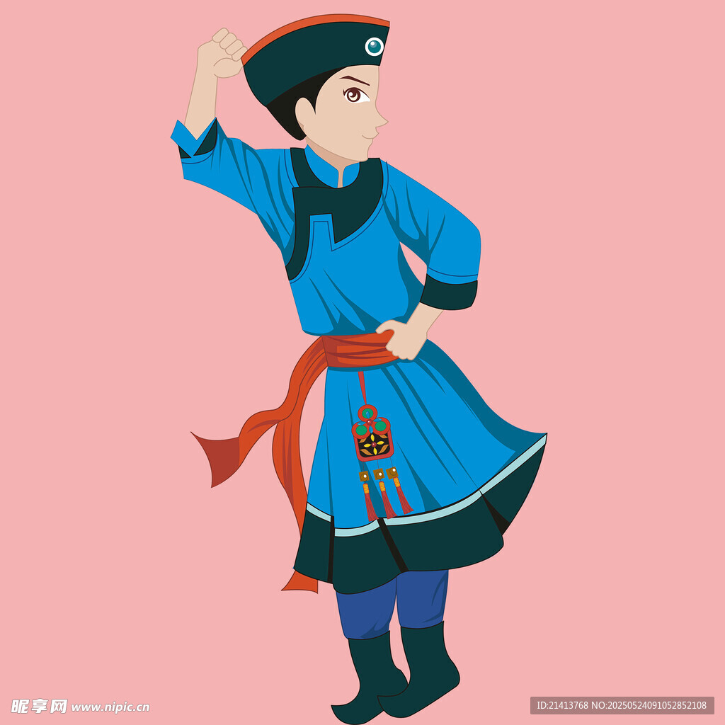 蒙古族服饰少女形象展示