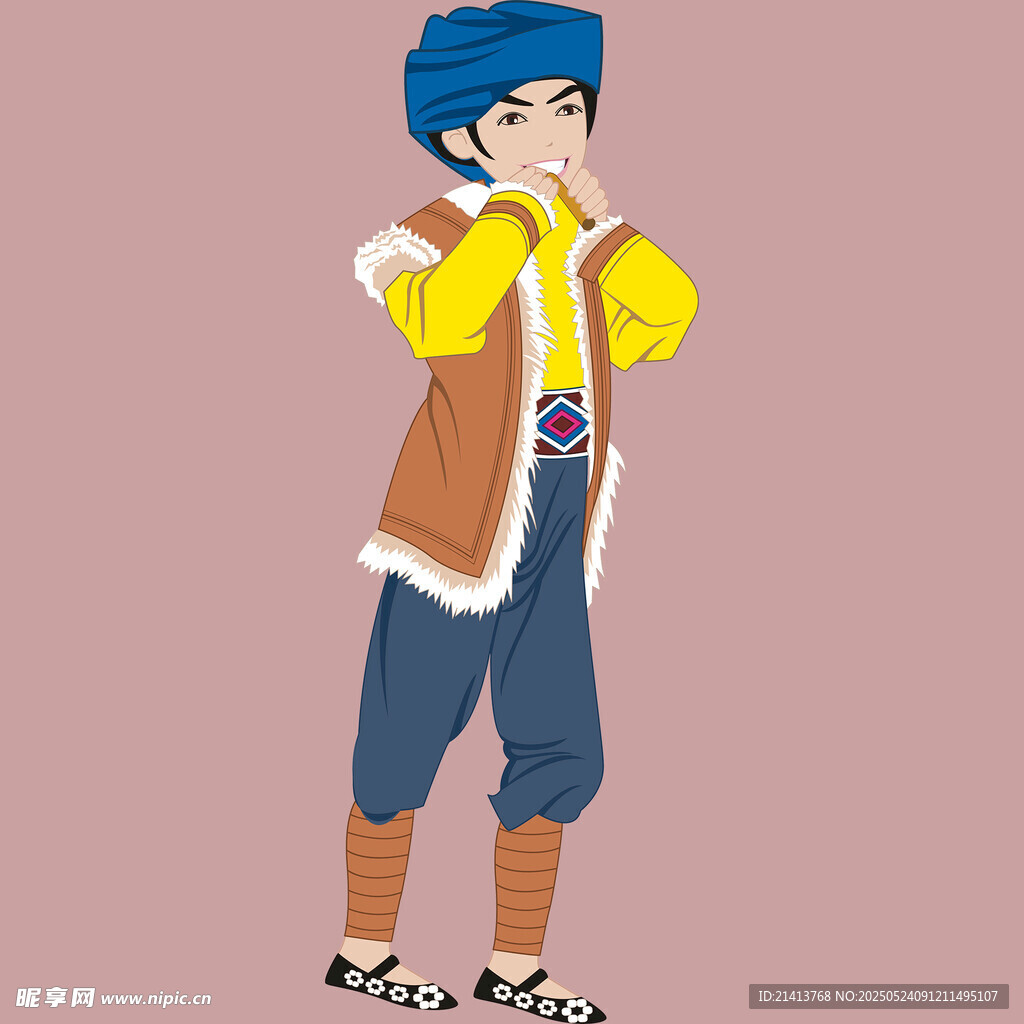 卡通风格男孩服饰造型展示