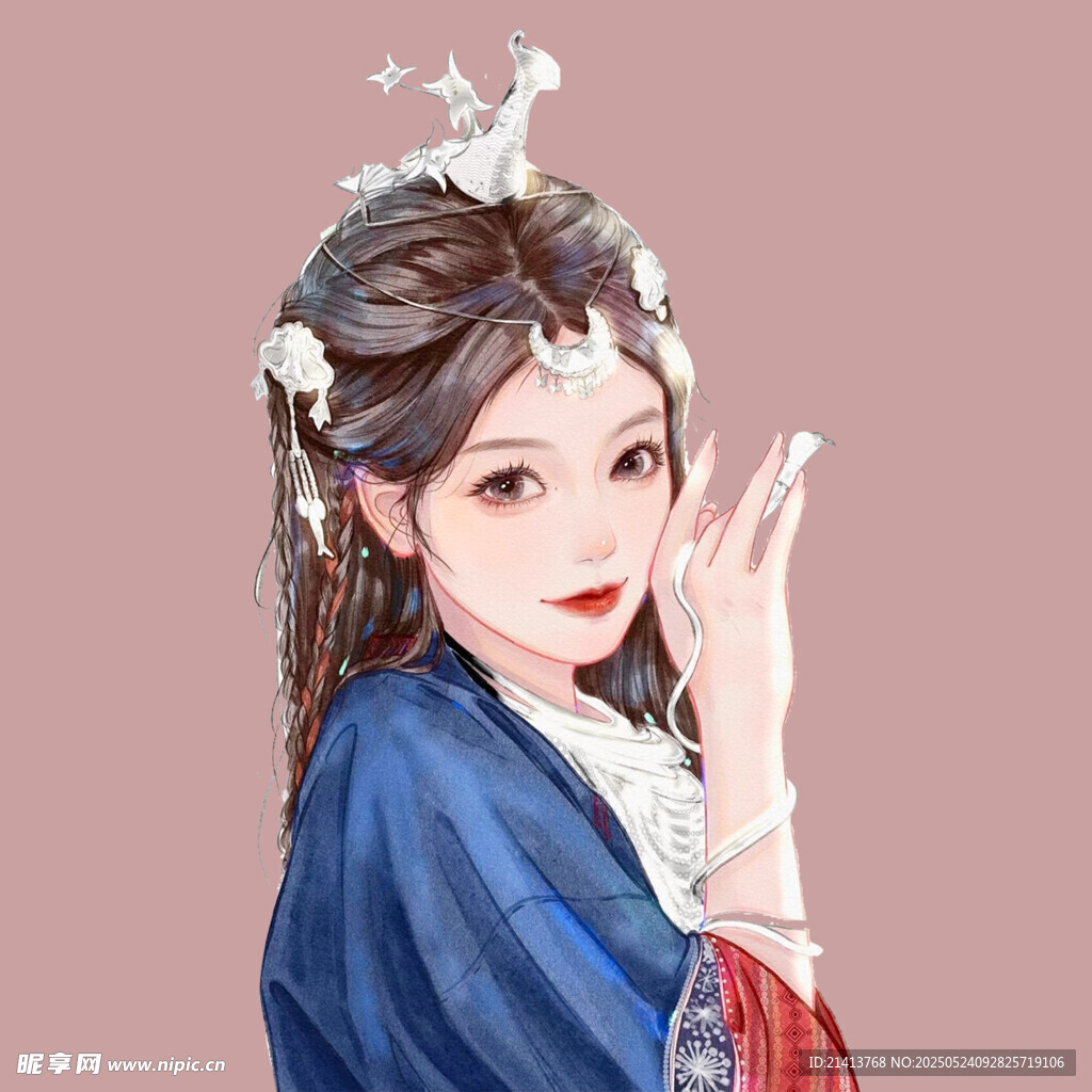 古风佳人 典雅发饰与华服