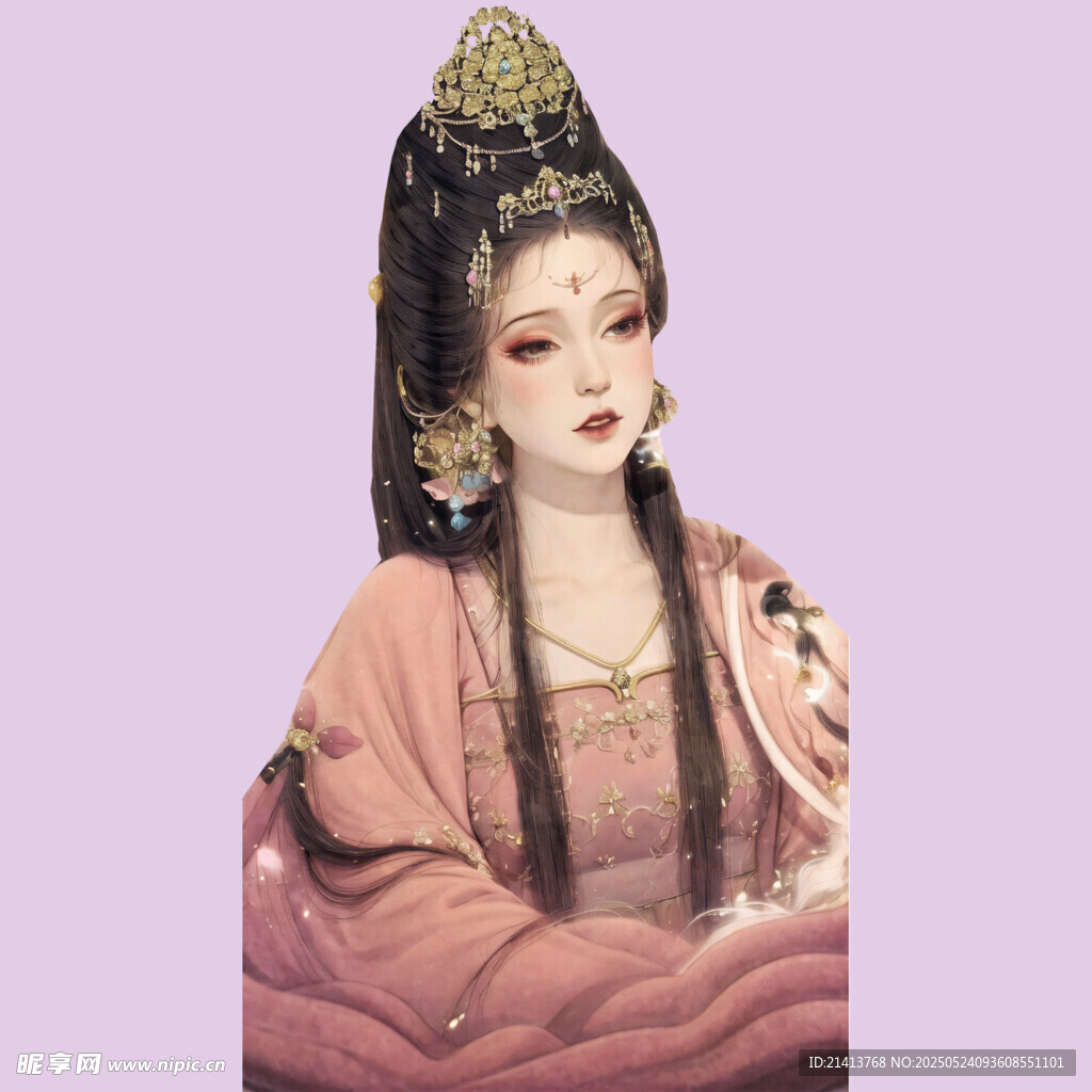 古风汉服女子优雅端坐