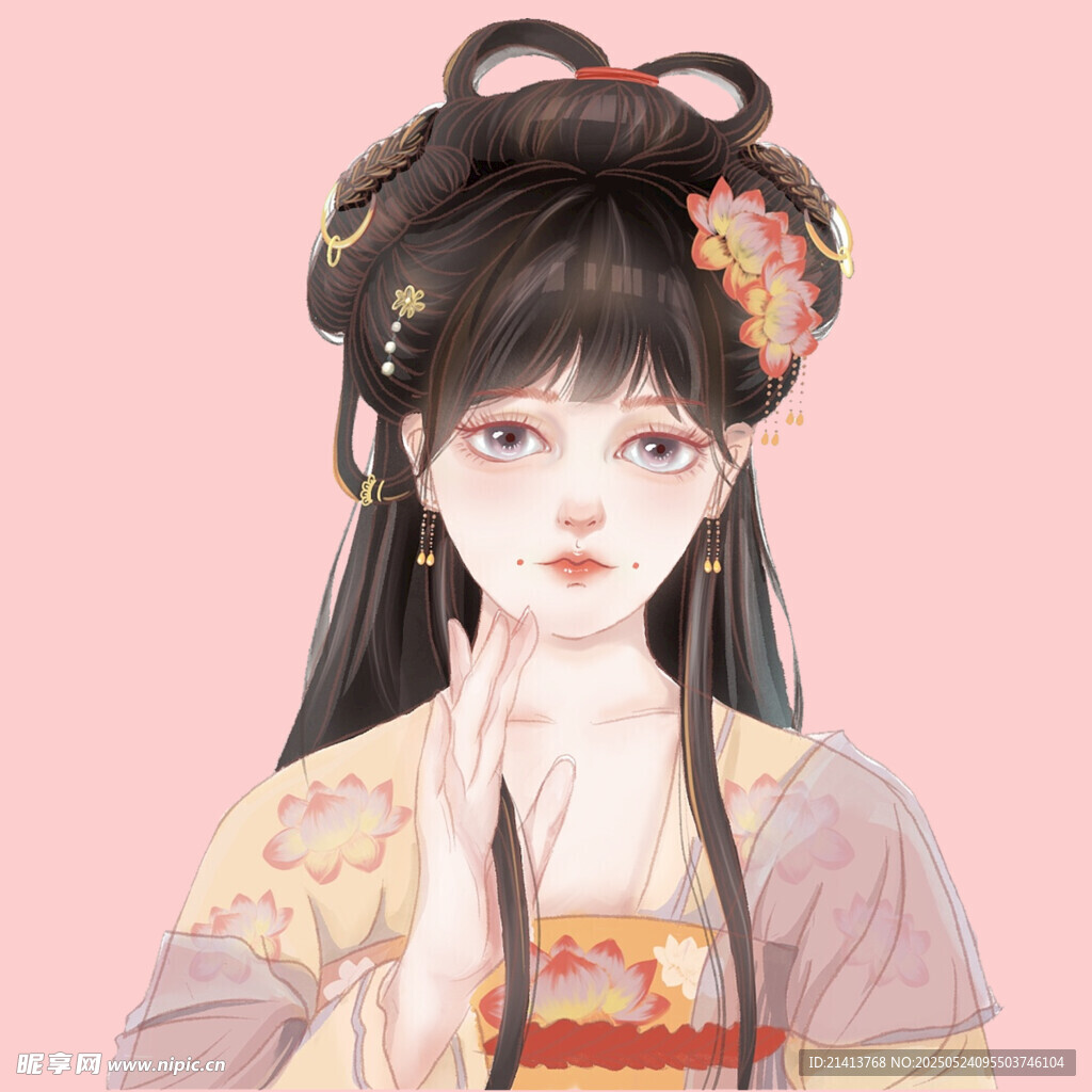 古风汉服少女精致扮相