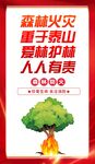 森林防火宣传公益海报