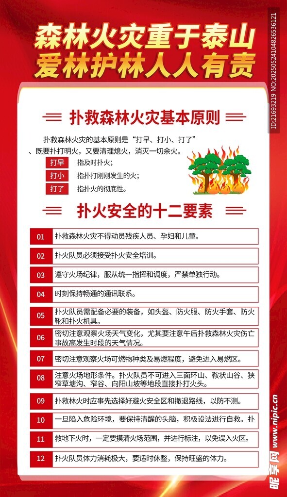 森林防火宣传海报