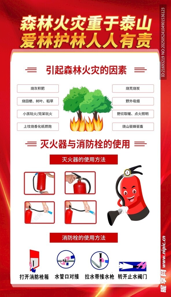 森林防火宣传海报