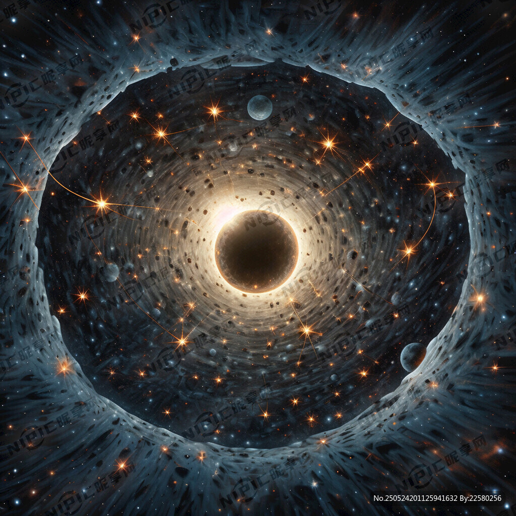 恒星群围绕黑洞旋转