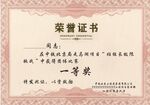 荣誉证书展示一等奖