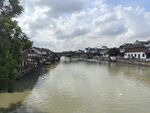 江南水乡河道风景图